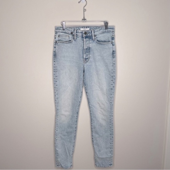 Fidelity Denim Pixie Ultra High Button Fly Jeans Canyon Vintage Blue Size 28 - Picture 2 of 10